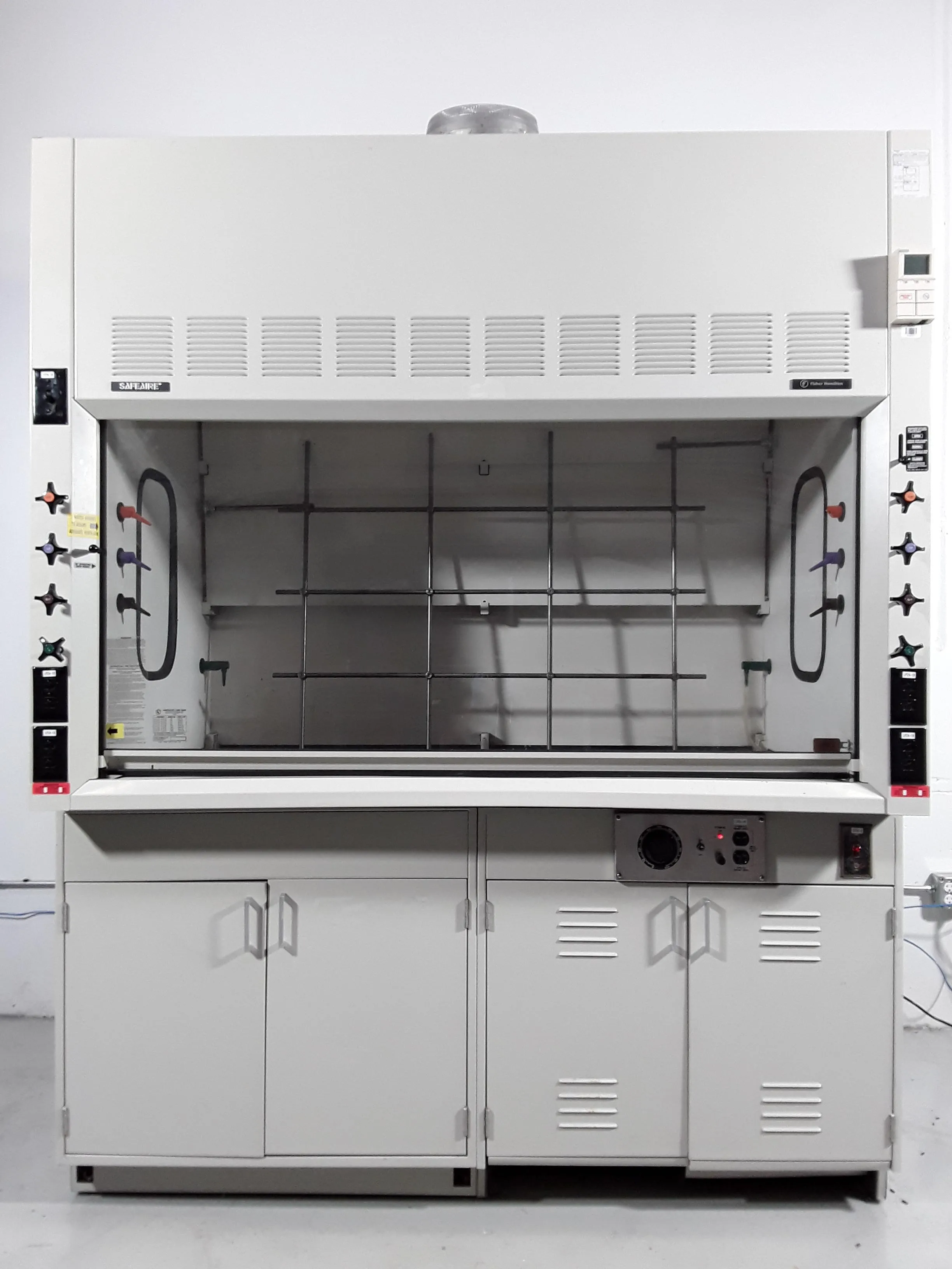 8' Fisher Hamilton Safeaire Laboratory Fume Hood w/ Base Cabinets