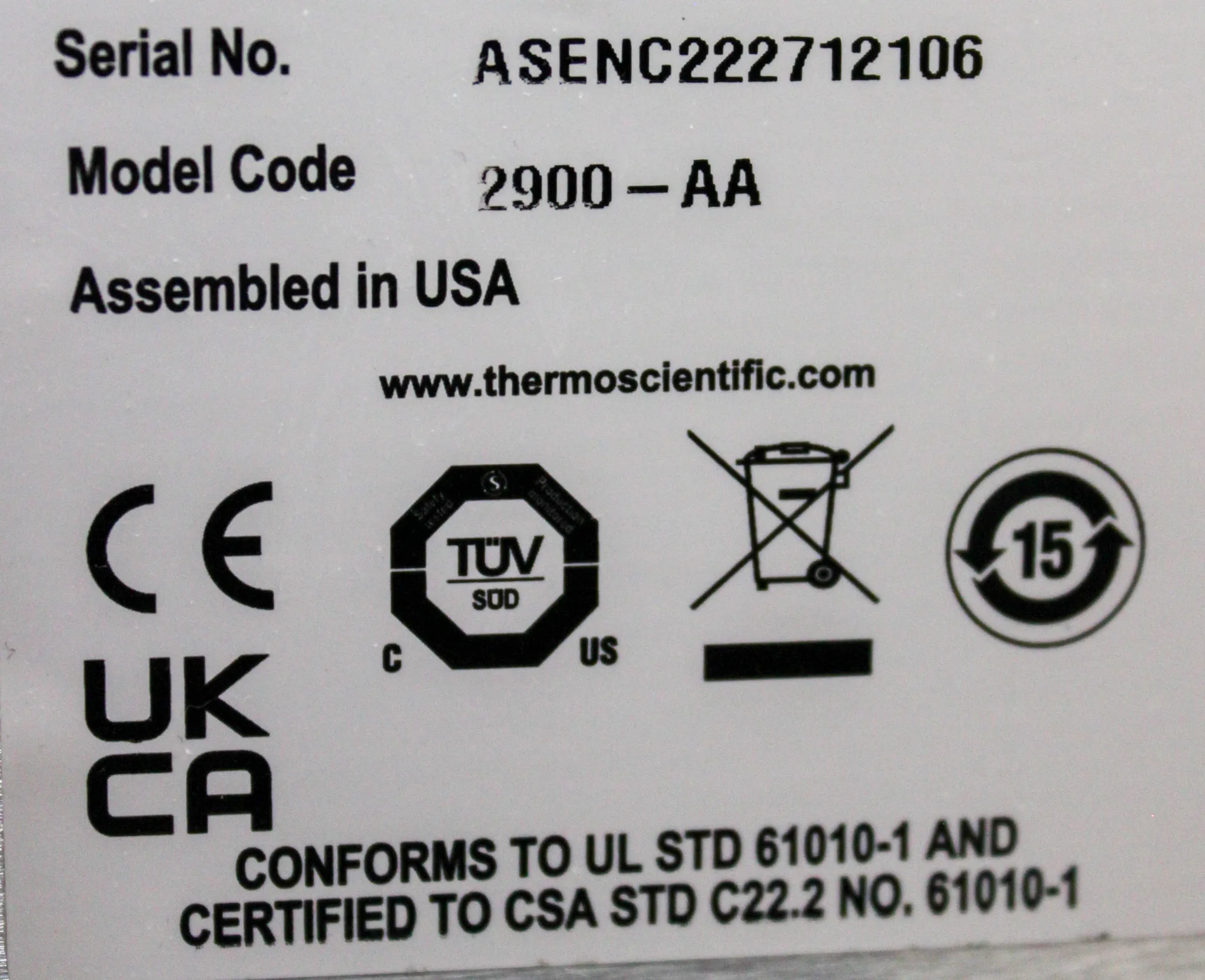 Thermo Scientific 2900-AA Aerosol Sense