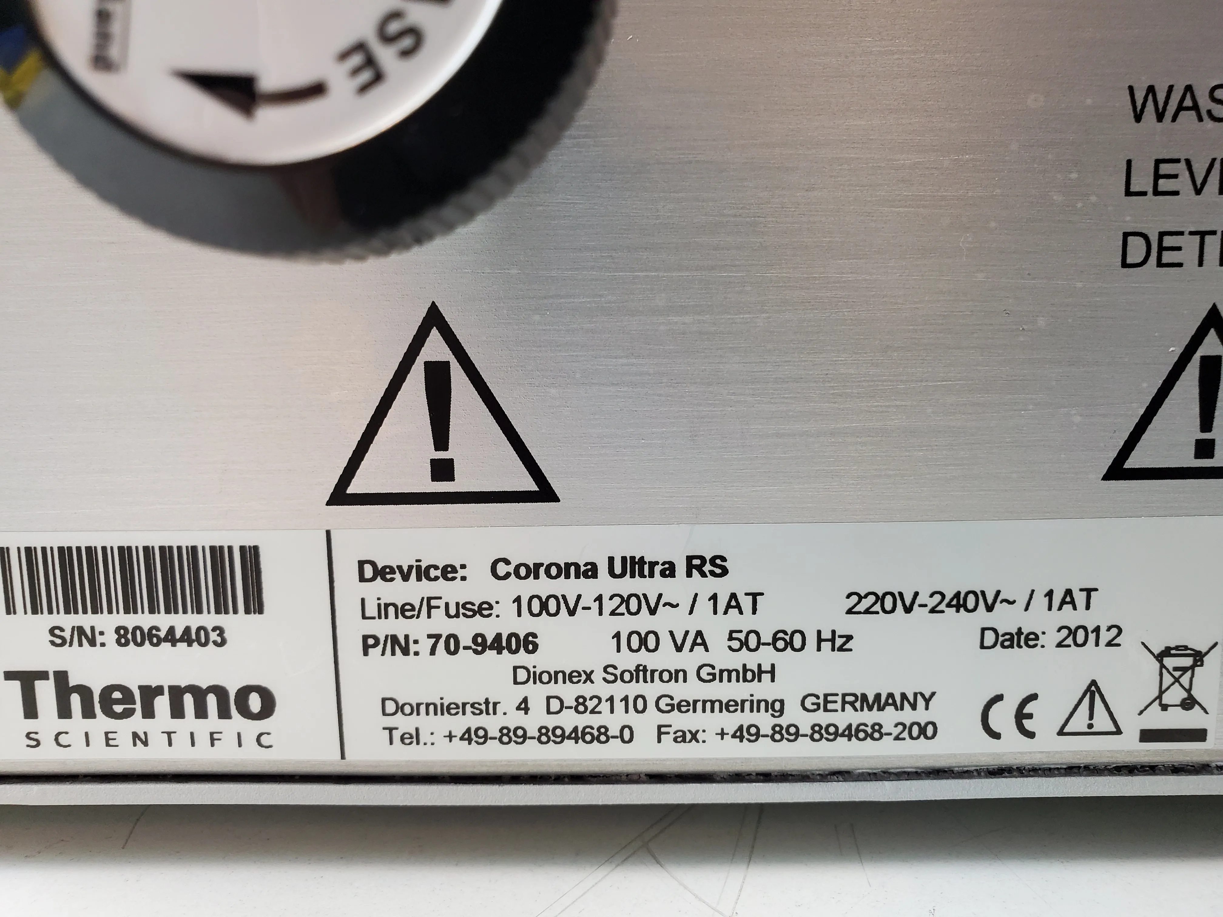 Thermo Scientific Dionex Corona Ultra RS HPLC Detector