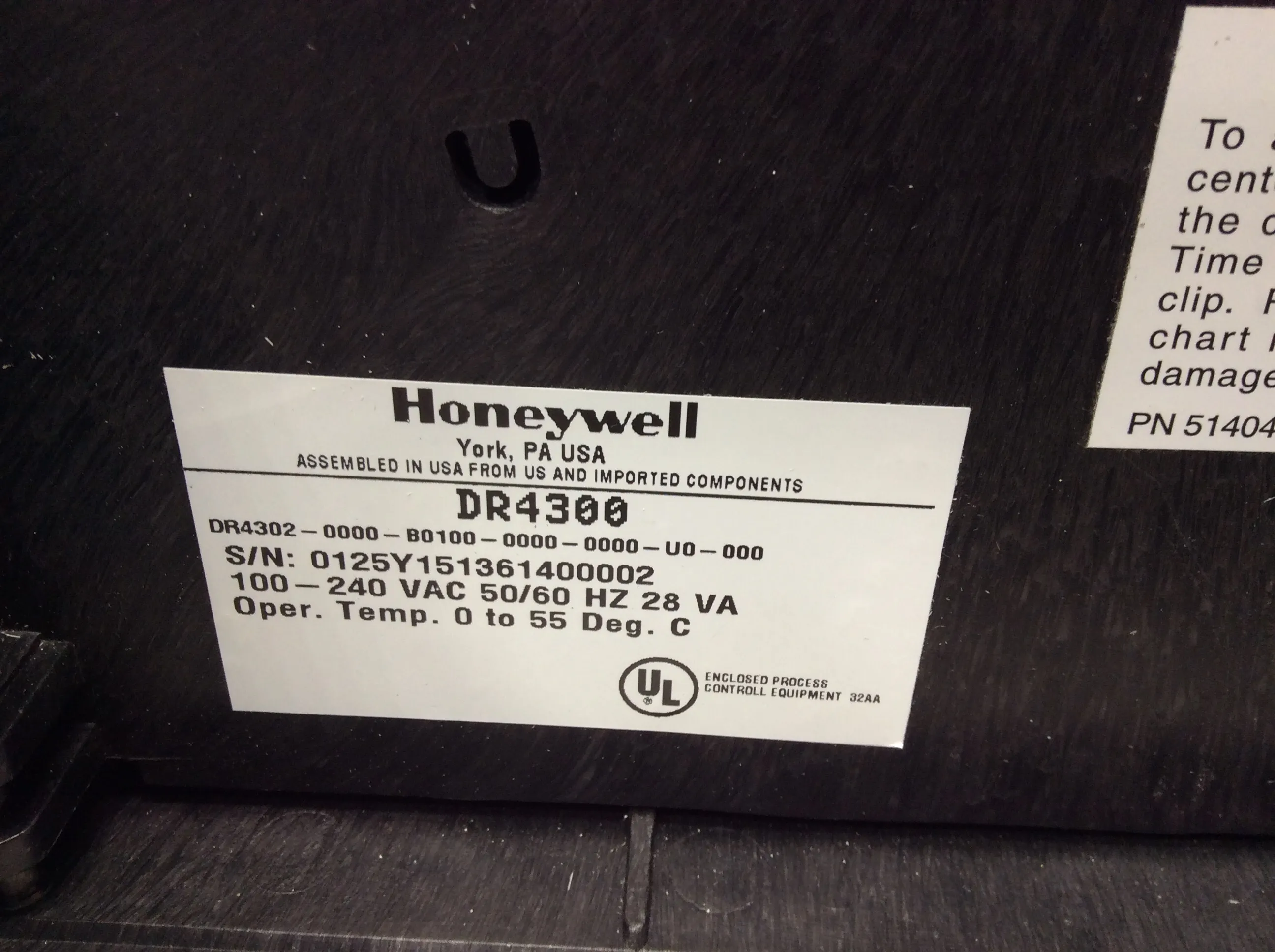 Honeywell DR4300 Chart Recorder