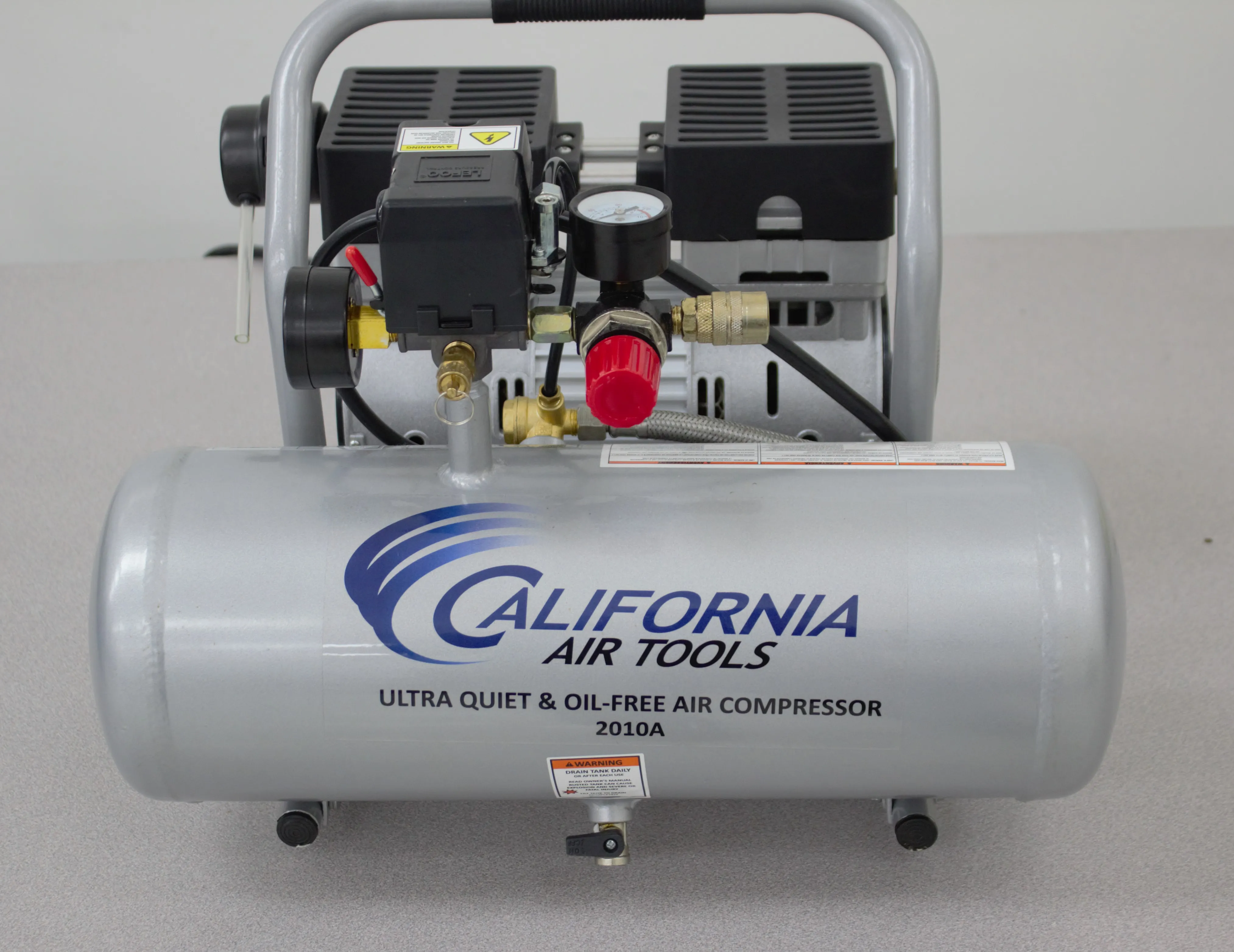 California Air Tools 2010A 1 HP 2 Gallon Ultra Quiet Air Compressor 120V 50/60Hz