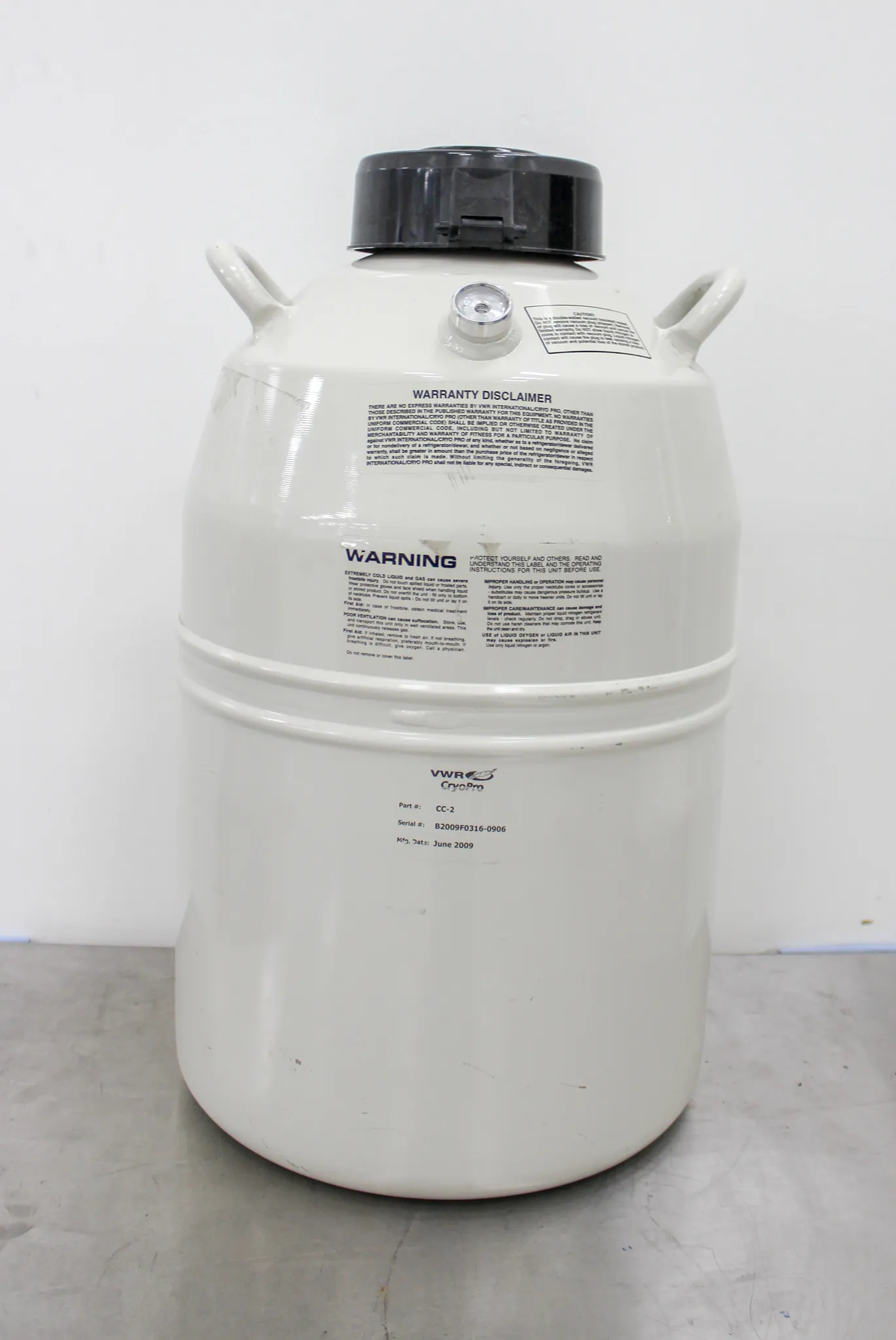 VWR CryoPro Canister Storage Tank CC-2