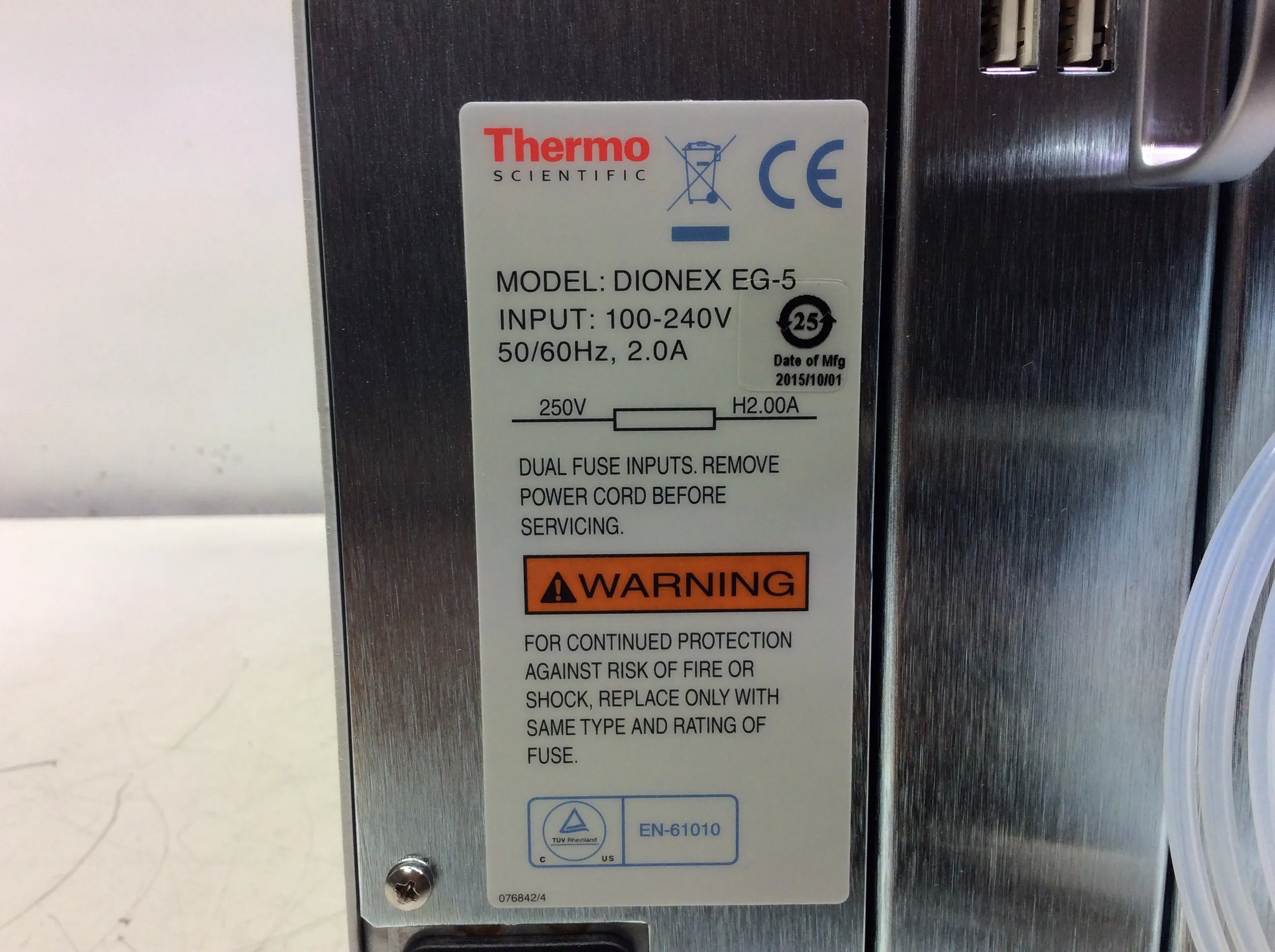 Thermo Scientific Dionex ICS-5000+ EG-5 EGC 500