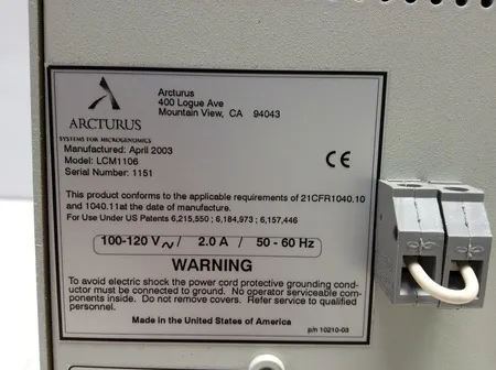 Arcturus PixCell IIe LCM1106 Laser Capture Microscope (LCM)