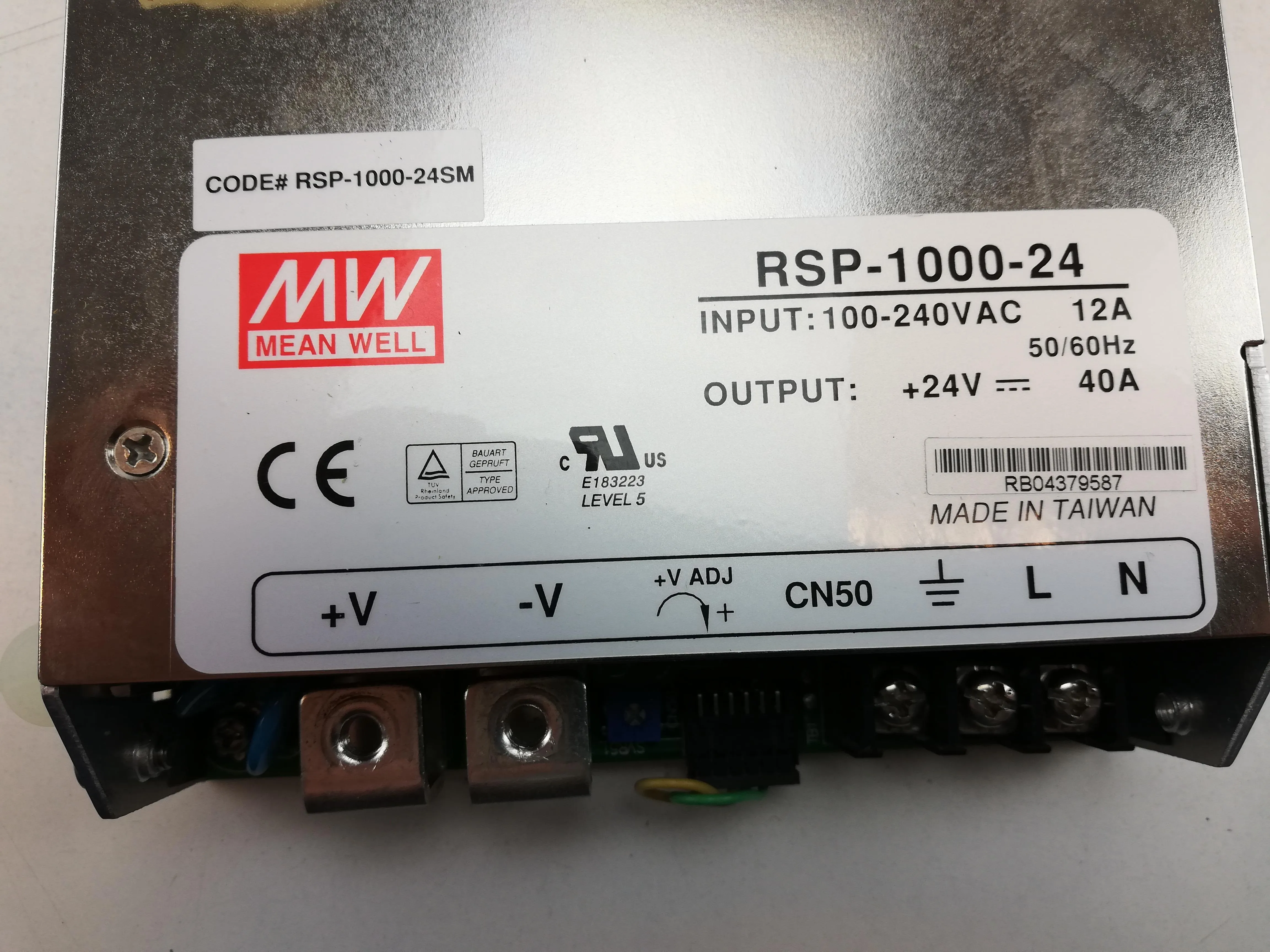 MEANWELL RSP-1000-24 24V DC 40A Switching Power Supply