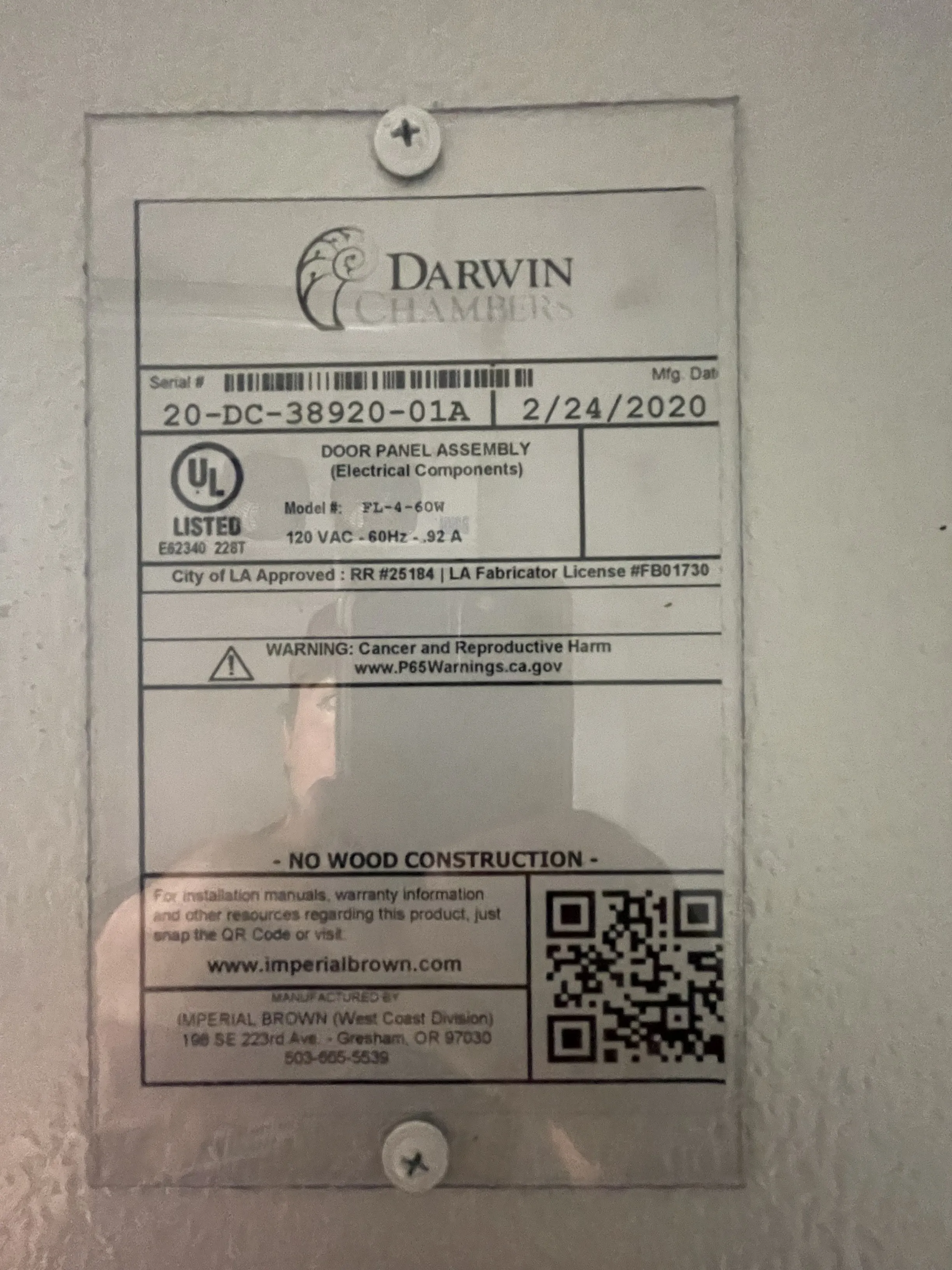 Darwin Chambers LAB-G1NN-10X10 Stability Chamber