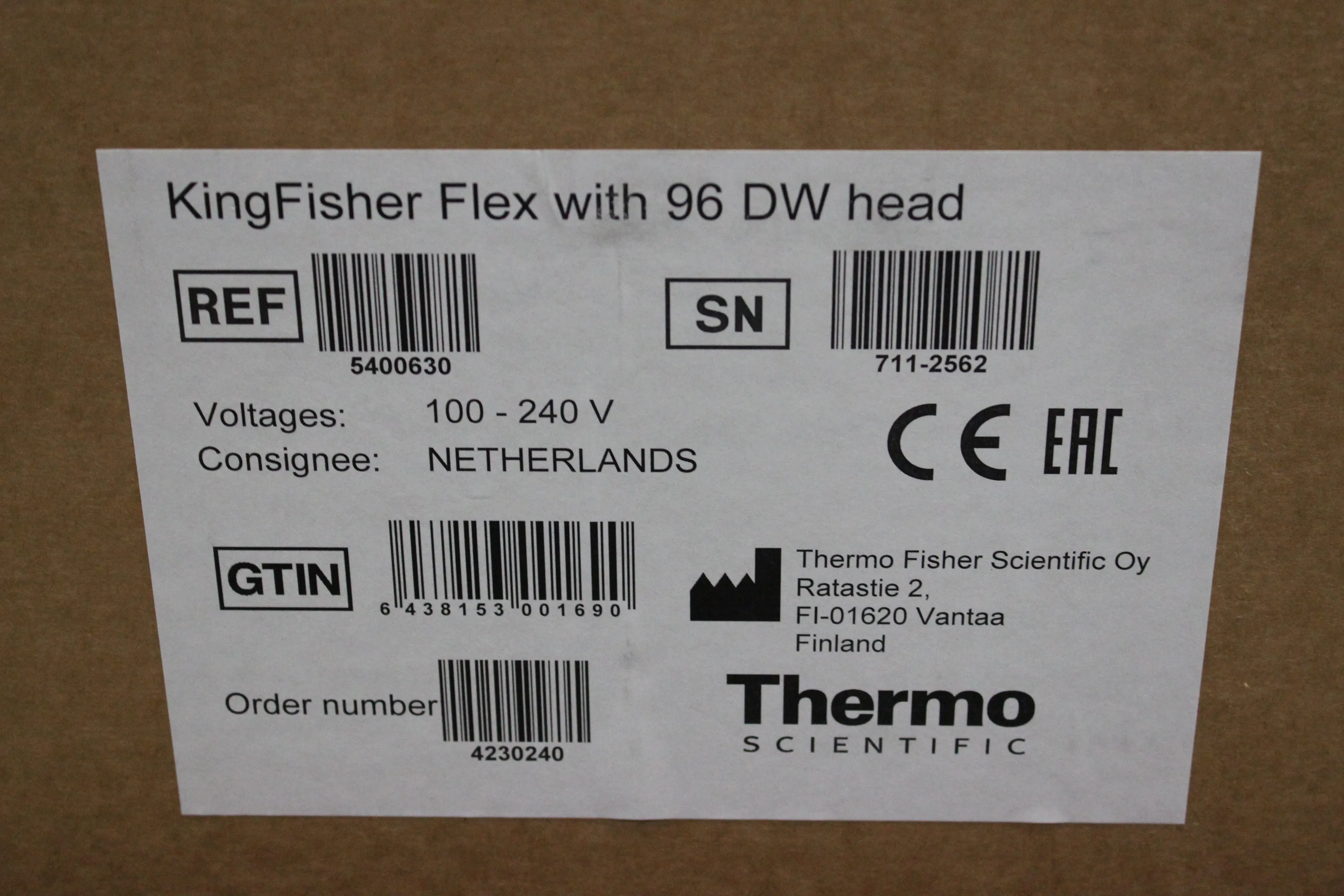 Thermo Scientific KingFisher Flex 5400630 Magnetic Particle Delivery System