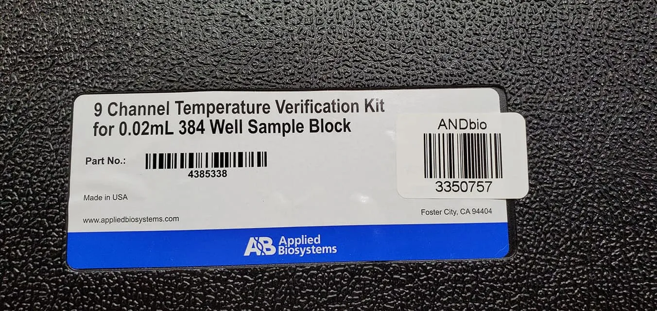 Applied Biosystems 9-Channel Temperature Verification Kit