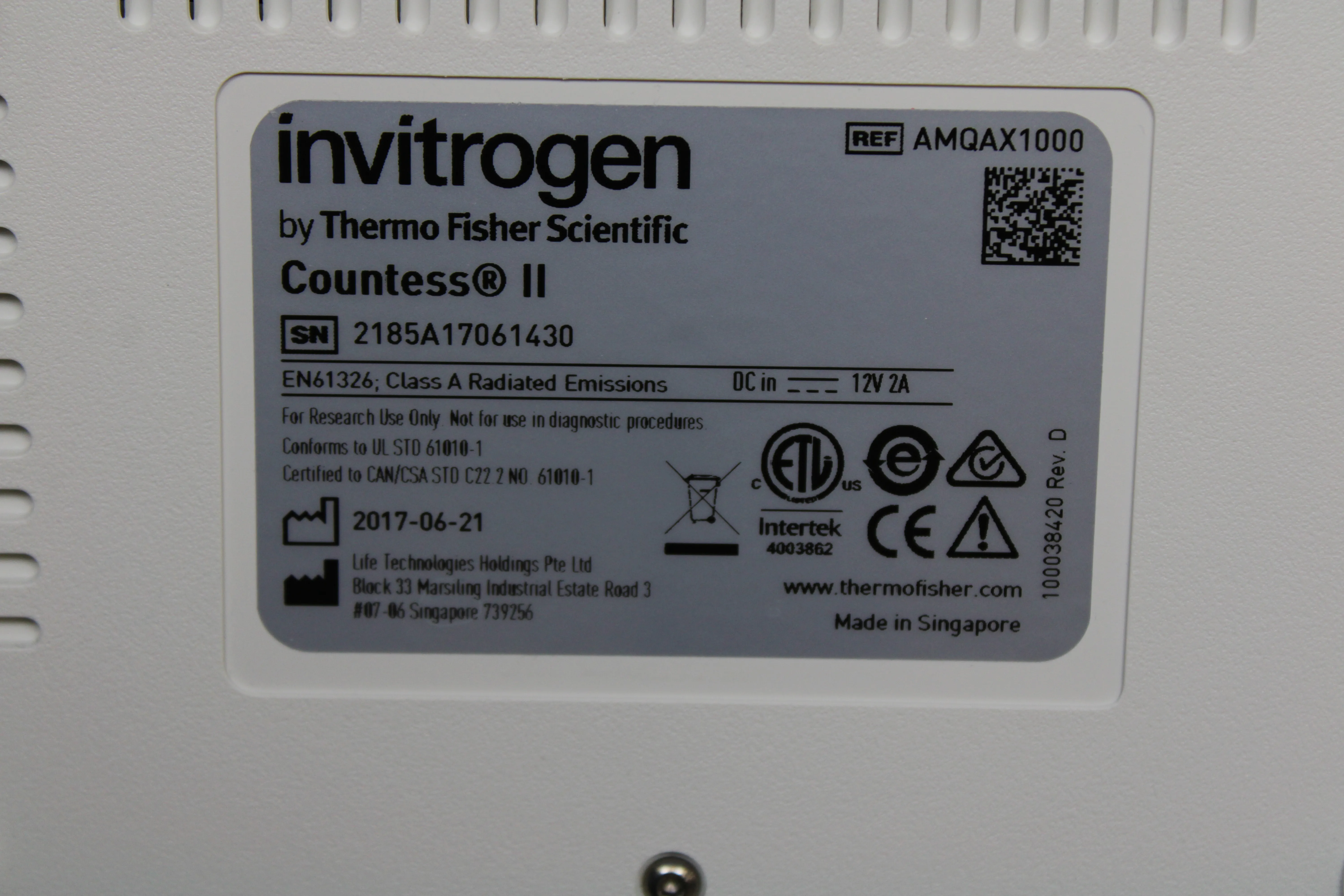 Invitrogen Countess II Cell counter