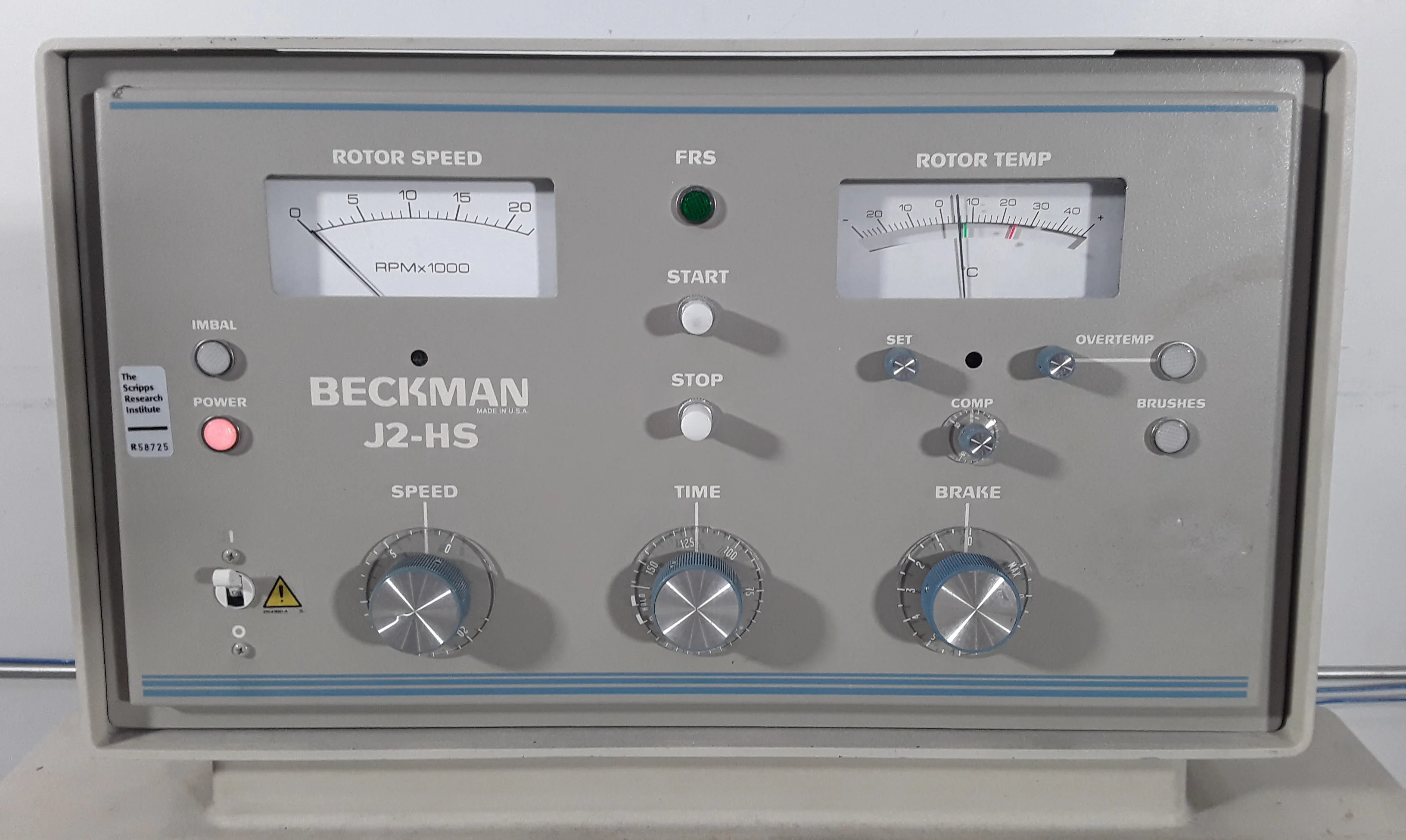 Beckman J2-HS Floor Centrifuge Refrigerated High-Speed System