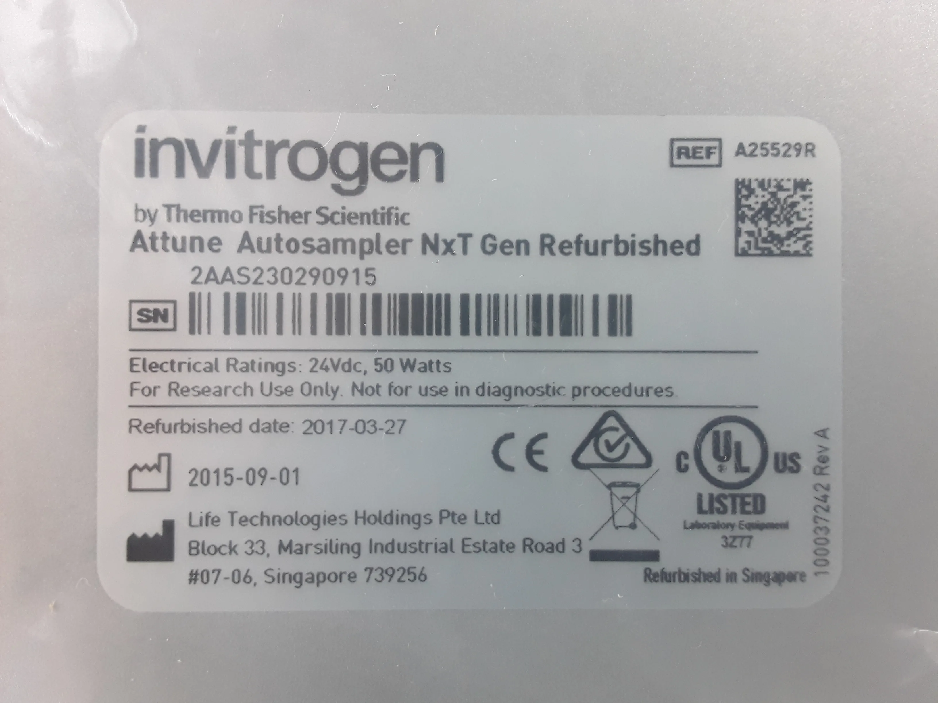 Invitrogen A25529R Auto Sampler for HPLC / FPLC / GC / CE