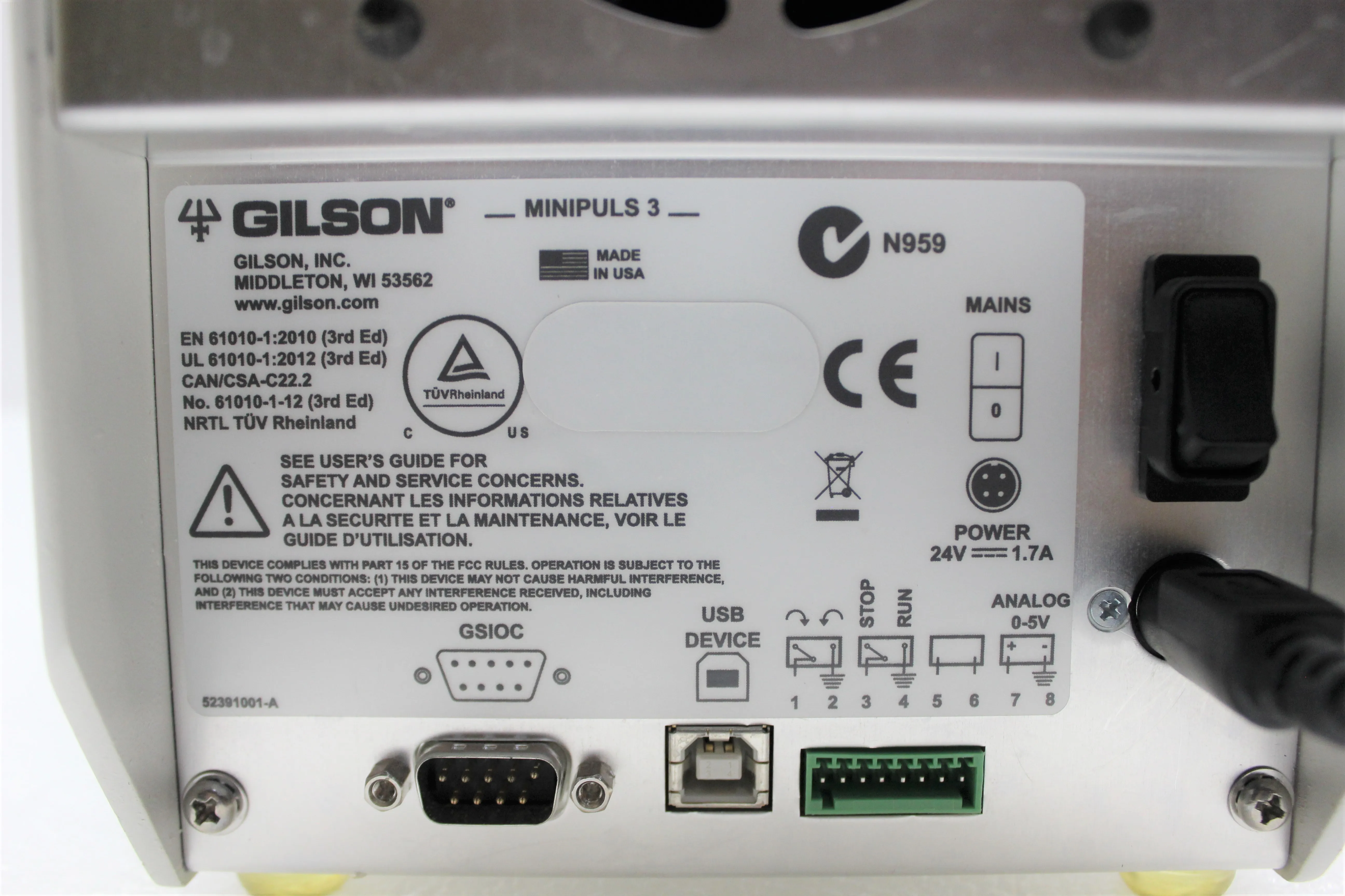 Gilson Minipuls 3 Peristaltic Pump