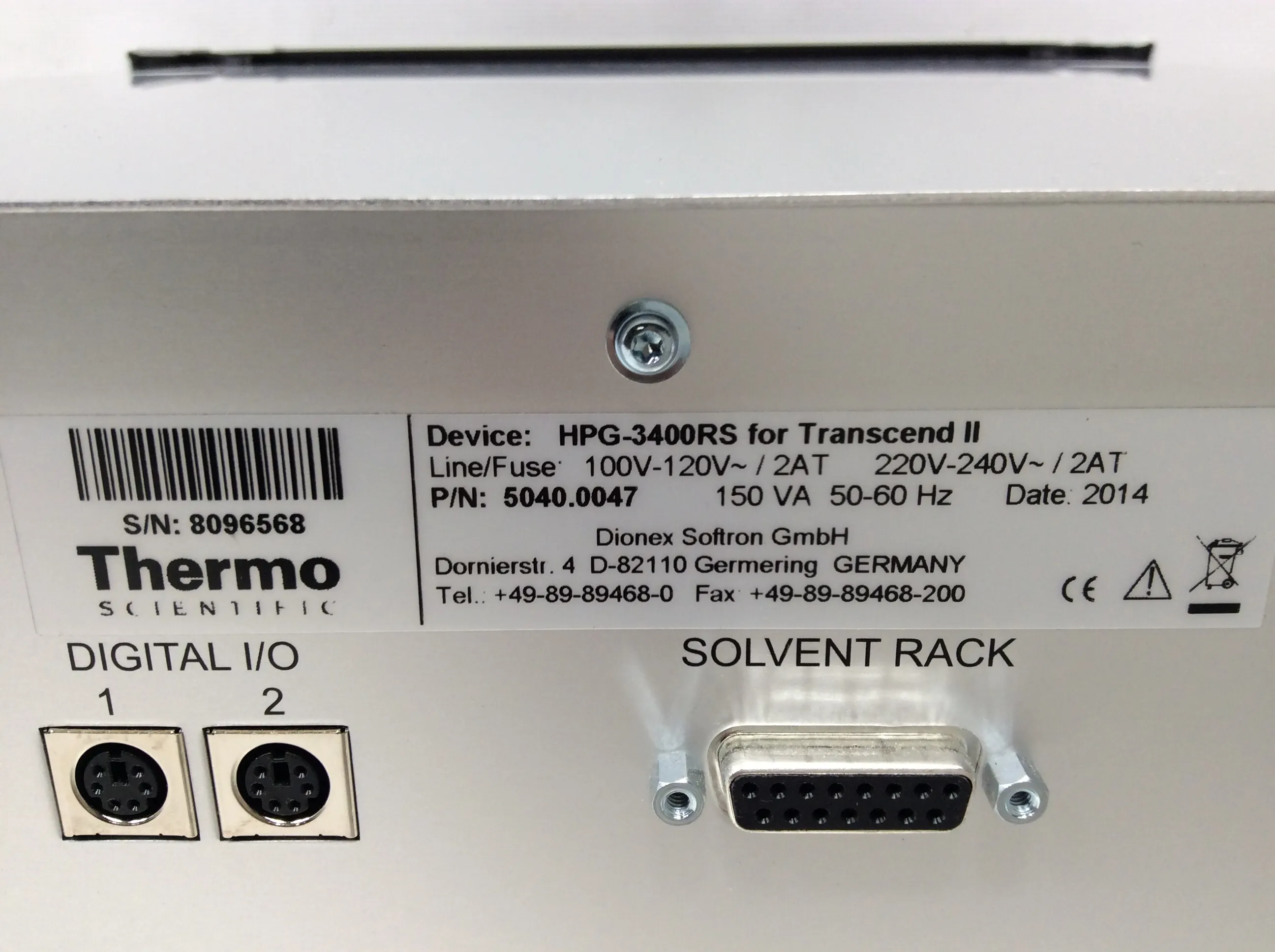 Thermo Scientific Dionex UltiMate 3000 RS Pump UHPLC Focused 5040.0047