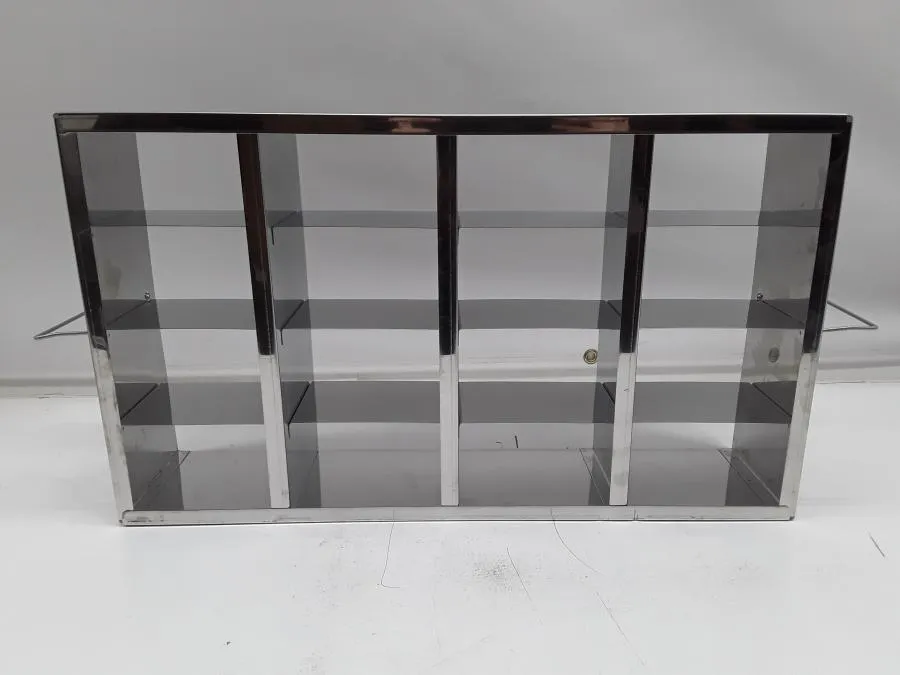 Stainless Steel Laboratory Freezer Rack Cryo 4x4 16-Slot