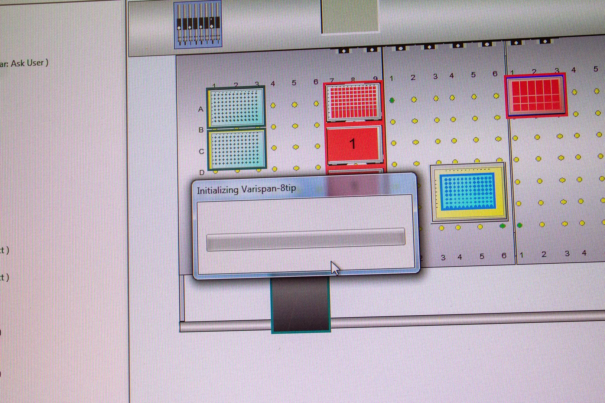 Perkin Elmer Janus AJL8001 Liquid Handling System, Varispan 8 Tip, Preowned with WinPREP 4.8 Software