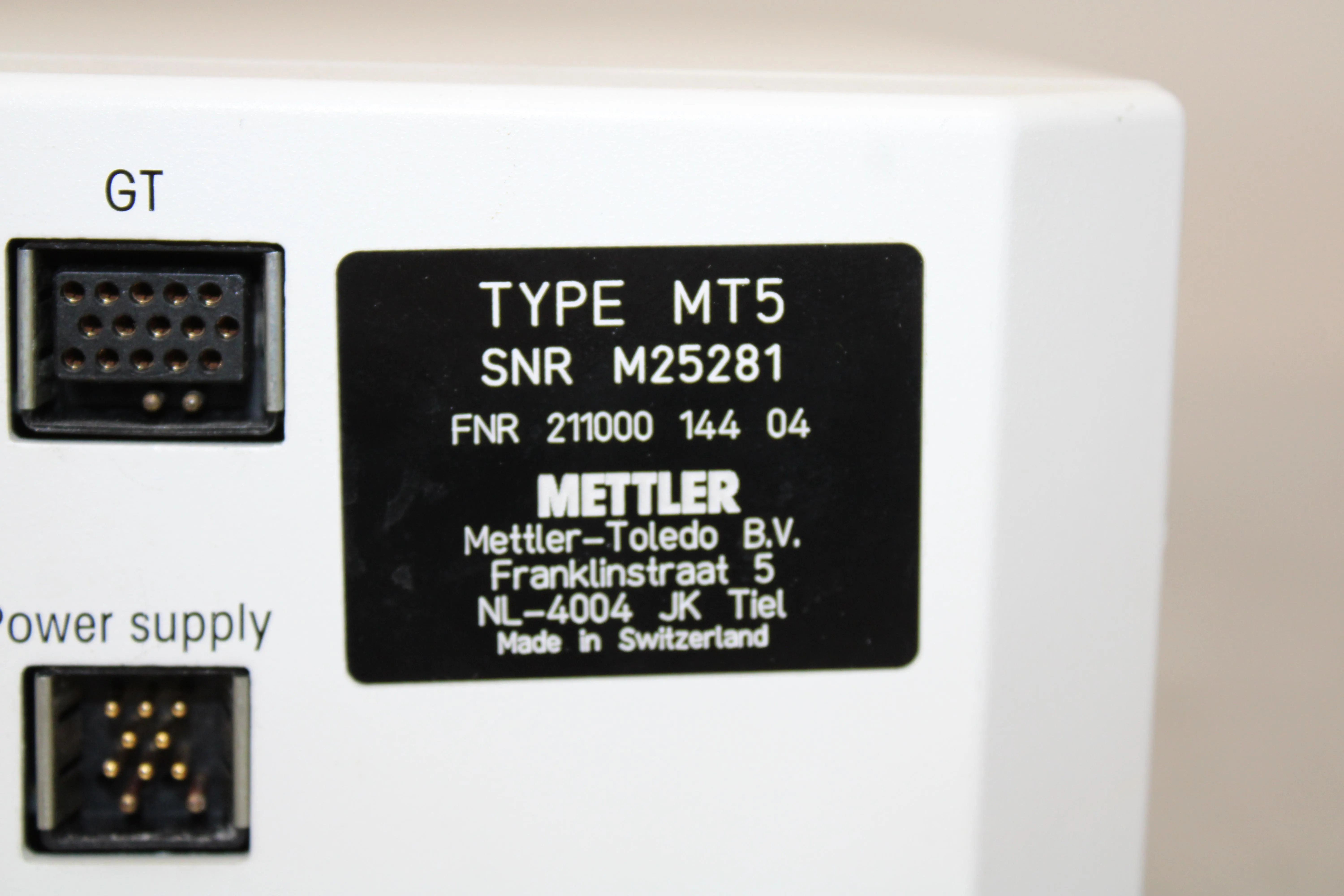 Mettler Toledo MT5 Analytical Microbalance