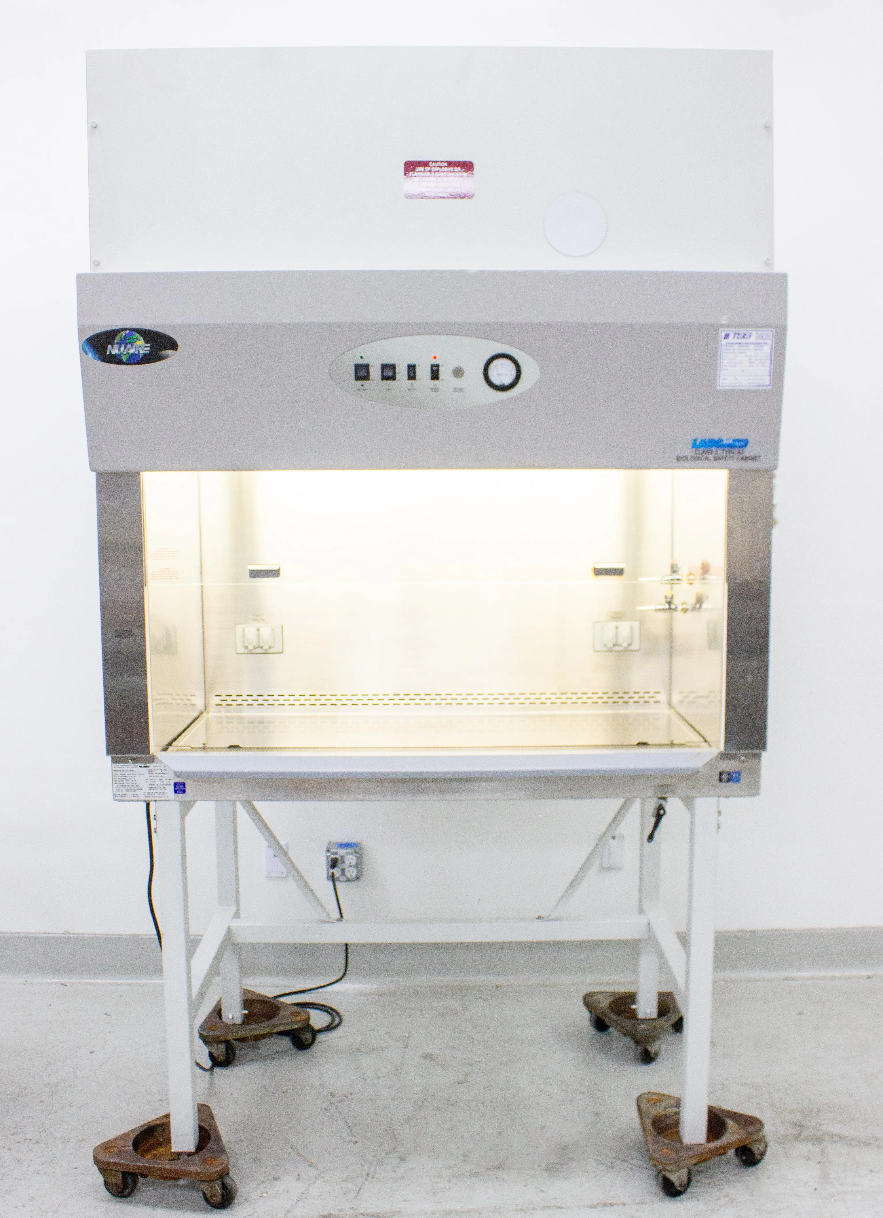 NuAire LabGard Class II Type A2 Bio Safety Cabinet 4Ft. with Stand NU-425-400